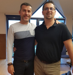 Benoît Laurenceau avec René Zorilla, formateur en techniques de pacification émotionnelle
